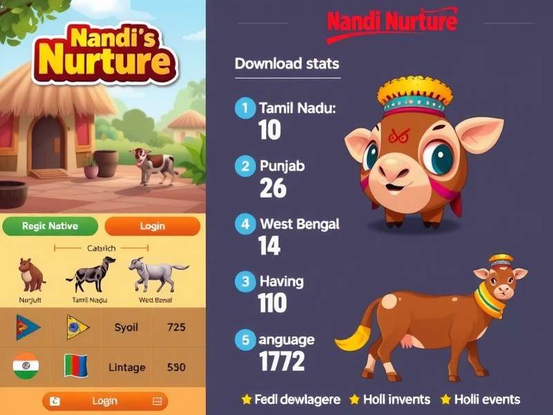 Gameplay screenshot of Nandi S Nurture showing feeding activity